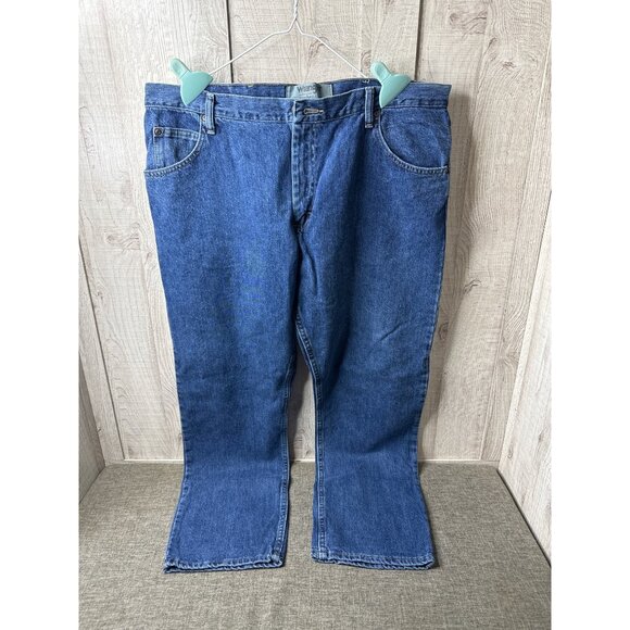 Wrangler Mens Authentics Blue Jeans 38x29 100% Cotton Straight Leg Denim - Picture 2 of 5
